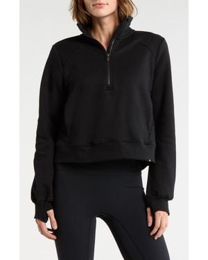 Marika Onyx Half Zip Pullover - Black