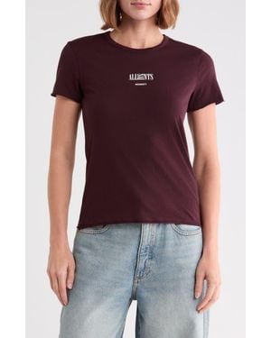 AllSaints Burman Bela Logo Graphic T-Shirt - Purple