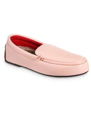 Isotoner Vivienne Faux Fur Lined Loafer - Pink
