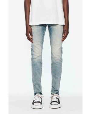 Purple Brand Electric Tint Distressed Skinny Jeans - Blue