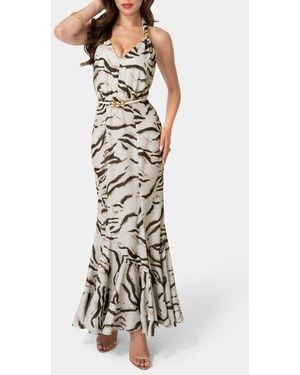 chinese dress ladies Torrey Striped Maxi Dress
