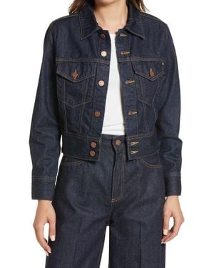 AG Jeans Jemma Dark Wash Denim Jacket - Black
