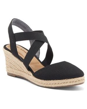 Me Too Stelle Espadrille Wedge Sandal - Black