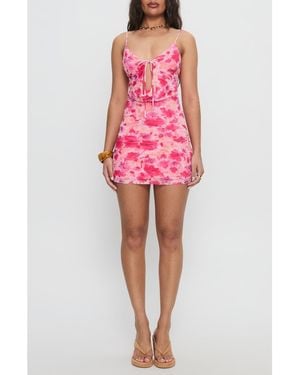 Princess Polly Irisse Keyhole Minidress - Red