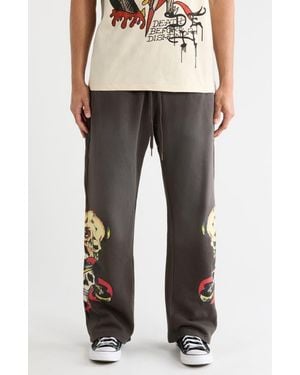 Ed Hardy Skulls Baggy Sweatpants - Multicolor