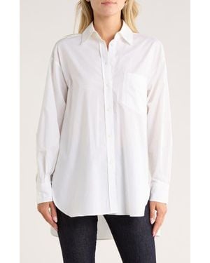 Rag & Bone Max Cotton Boyfriend Shirt - White