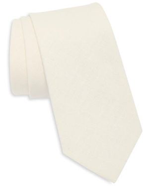 Ben Sherman Textured Tie - White