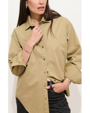 Alex Mill Mercer Long Sleeve Cotton Twill Shirt - Natural