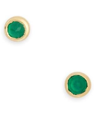 Monica Vinader Mini Onyx Stud Earrings - Blue
