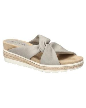 Easy Street Ja Knotted Slide Sandal - Gray