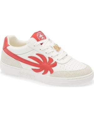 Palm Angels Palm Beach College Low Top Sneaker - Red