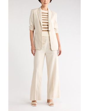 Nordstrom Rack Wide Leg Linen Blend Pants - White
