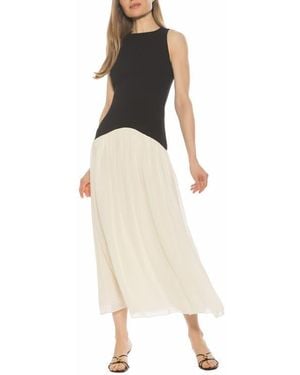 Alexia Admor Dorian Halter Neck Midi Dress - Natural