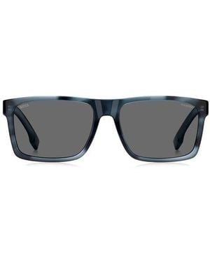 BOSS 59Mm Polarized Rectangular Sunglasses - Gray