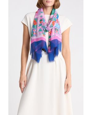 Kate Spade Rooftop Scenes Oblong Scarf - Blue