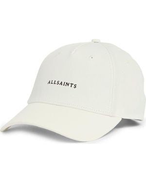 AllSaints Logo Baseball Cap - White