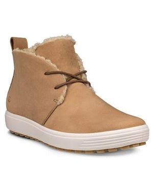 Ecco Soft 7 Tred Faux Shearling Ankle Boot - Brown