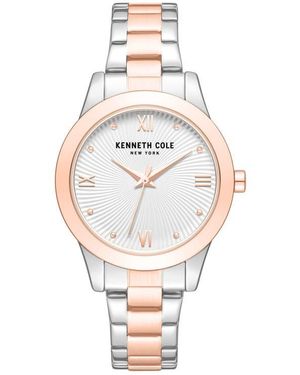 Kenneth Cole Classic Two-Tone Bracelet Watch, 36Mm - Gray