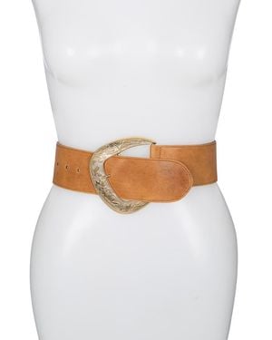 Raina Outlaw Leather Belt - White