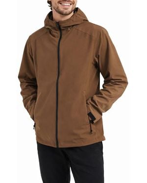 Hawke & Co. Seam Sealed 2.0 Waterproof Hooded Jacket - Brown