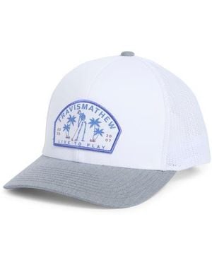 Travis Mathew Dark Ages Snapback Hat - White