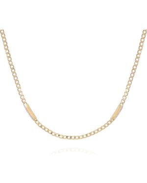 Vince Camuto Pavé Crystal Curb Chain Necklace - Metallic