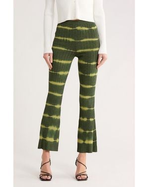 Sandro Prosper High Waist Flare Pants - Green