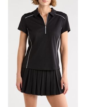 DKNY Court Pique Polo - Black