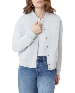 Scotch & Soda Jersey Bomber Jacket - White