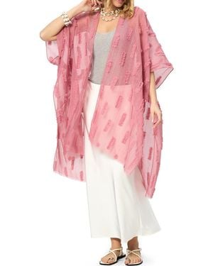 Saachi Embossed Ruana - Pink