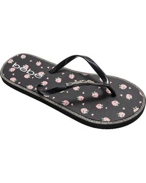 Bebe Peach Flip Flop - Black