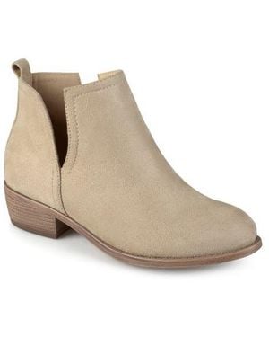 Journee Collection Journee Rimi Split Side Bootie - Natural