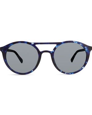 Eco Brazos 49Mm Aviator Sunglasses - Blue