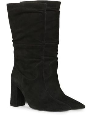 Saint G. Nameen Pointed Toe Slouch Bootie - Black