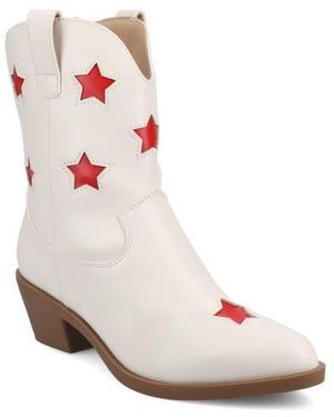 Journee Collection Underwood Star Western Boot - Pink
