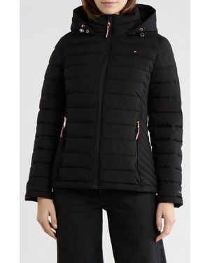 Tommy Hilfiger Stretch Water Resistant Quilted Jacket - Black