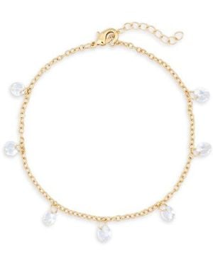 Nordstrom Rack Cubic Zirconia Charm Bracelet - White