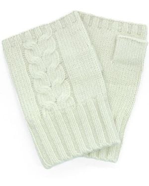 Portolano Cable Knit Fingerless Gloves - Multicolor