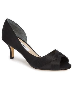 Nina Contesa Open Toe Pump - Black