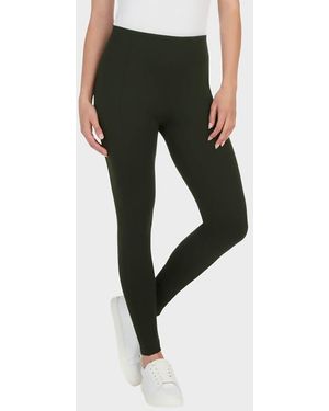 Matty M Front Seam Ankle Leggings - Black