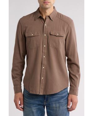 Lucky Brand Western Button-Up Shirt - Brown