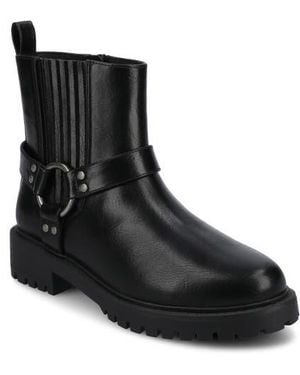 Journee Collection Kalistah Lug Sole Boot - Black