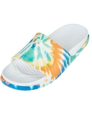 Native Shoes Spencer Lx Print Slide Sandal - Blue