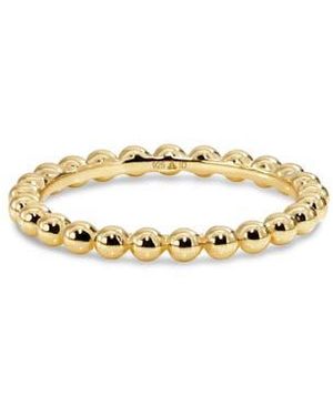 DEVATA Beaded Ball Ring - Metallic