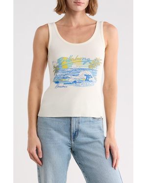 Billabong Ocean View Cotton Tank Top - Blue