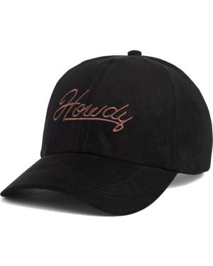 David & Young 'Howdy' Embroidered Baseball Cap - Black