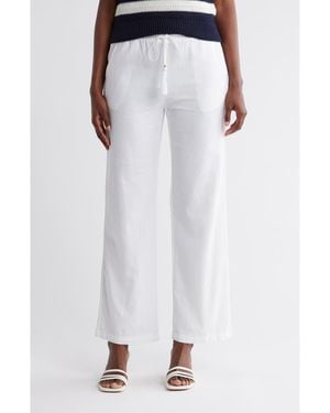 Ellen Tracy Wide-Leg Pants - White