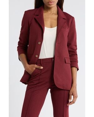 The Great The Geo Jacquard Blazer - Red