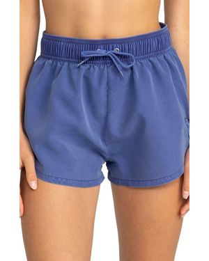 Roxy No Bad Waves Cover-Up Shorts - Blue
