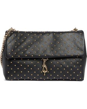 Rebecca Minkoff Edie Star Studded Shoulder Bag - Black